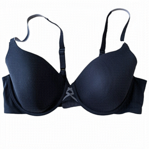 WARNER'S black tshirt tee bra 36B c059